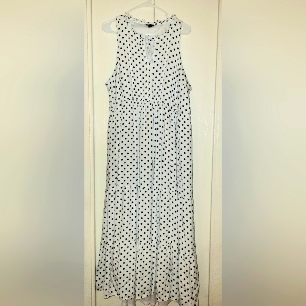 Torrid Black & White Polka Dot Dress - Picture 8 of 8
